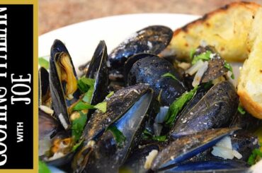 Steamed Mussels Recipe Cooking Italian with Joe