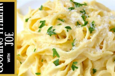 How to Make the Worlds Best Fettuccine Alfredo Cooking Italian with Joe