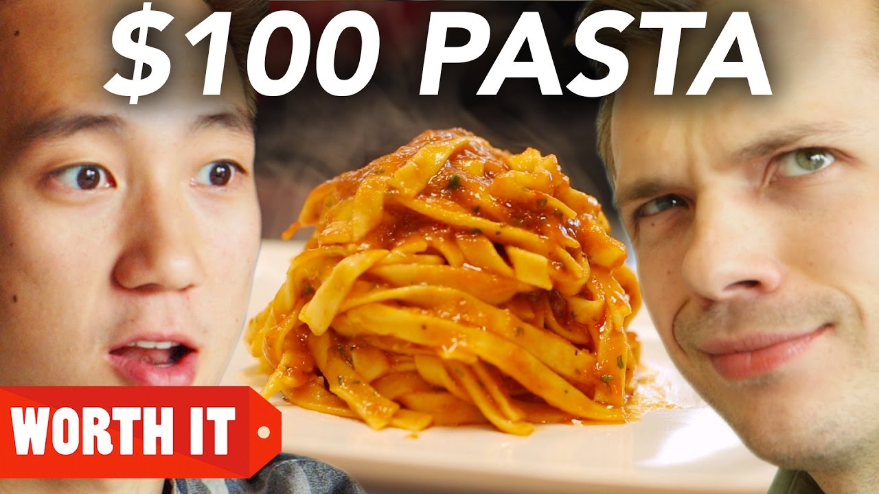 $8 Pasta Vs. $100 Pasta $8 Pasta Vs. $100 Pasta