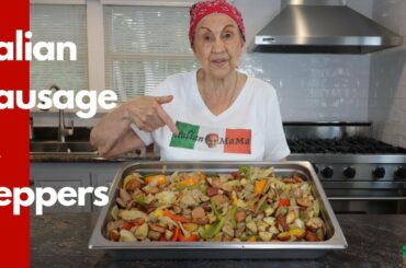Italian Sausage and Peppers - Cooking with Italian MaMa #italian #cooking #howto #ItalianMama