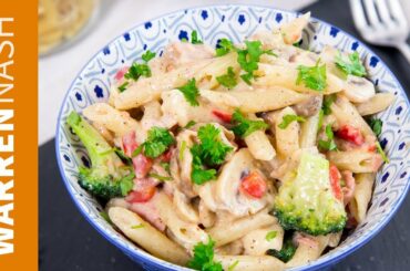 DELICIOUS White Sauce Pasta Recipe - EASY traditional Italian Recipes by Warren Nash