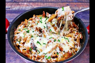 Chicken Parmesan Pasta Skillet - Italian Pasta Recipe