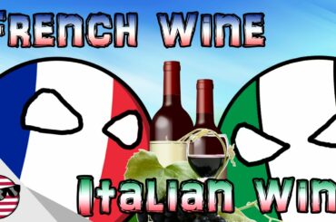 countryballs :: French wine vs Italian wine
