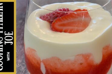 Mascarpone Cheese with Strawberry Puree Cooking Italian with Joe