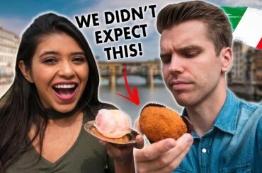 TRYING ITALIAN STREET FOOD!! - The BEST in FLORENCE!