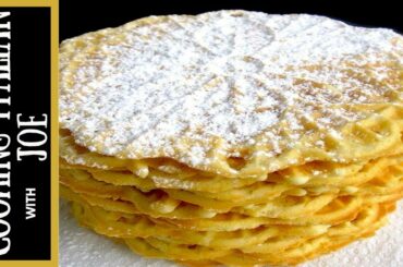 How to Make Italian Waffles Pizzelle Cooking Italian with Joe