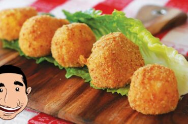 FRIED MOZZARELLA STICKS | Italian Fried Cheese Balls Recipe feat My Mum