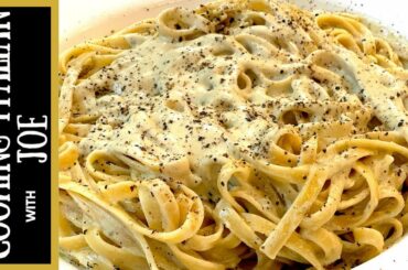 Fettuccine with Blue Cheese Pasta Sauce Cooking Italian with Joe