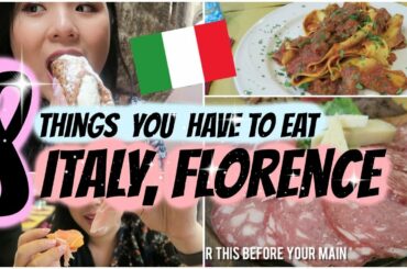8 Foods You Have to Eat in ITALY! | Singaporean Tries Italian Food| Florence