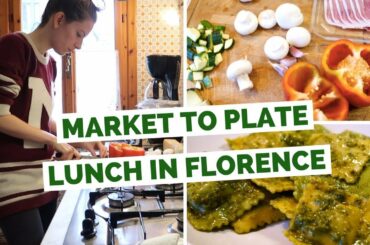 Cooking Italian Pasta at Home in Florence, Italy