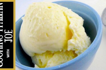 How to Make Vanilla Ice Homemade Cream Cooking Italian with Joe