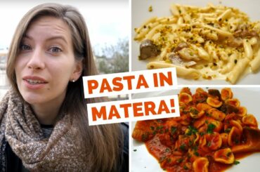 Italian Food Review - Eating Local Pasta and Dessert in Matera, Italy