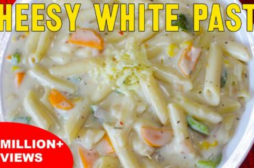 Cheesy White Pasta | Easy To Make Pasta In White Sauce | Italian Recipes With Indian Style