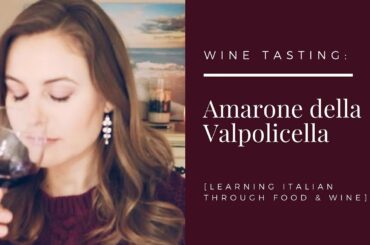 Amarone della Valpolicella Wine Tasting [Learning Italian through Food + Wine]