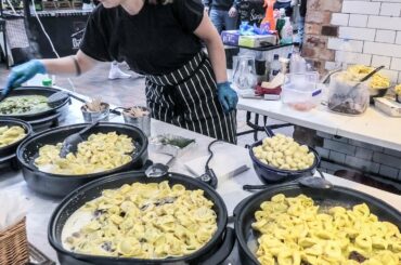 Cooking Italian Pasta. Truffle, Pesto Sauces and More. London Yummy Street Food