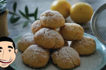 ITALIAN LEMON COOKIES | The Easiest Homemade Lemon Biscuits | Italian Food Recipes