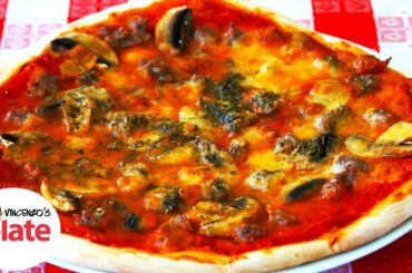 MUSHROOM and SAUSAGE PIZZA RECIPE | Italian Food Recipes