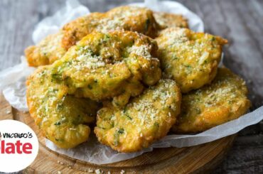 HOW TO MAKE ZUCCHINI FRITTERS | Italian Food Recipes