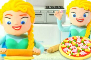 Frozen Elsa Is Cooking Italian Pizza Chef Frozen Elsa Superhero Babies Play Doh Cartoons Stop Motion