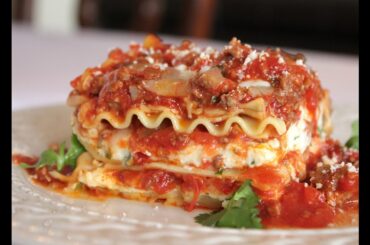The Best Meat Lasagna Recipe -- How to Make Homemade Italian Lasagna Bolognese