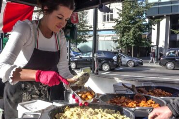 Italian Pasta, German Bratwurst and More Street Food in Aldgate, London New Market