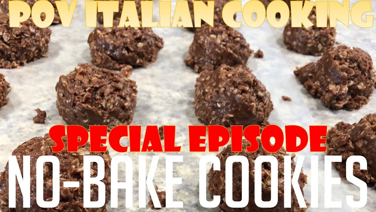 No-Bake Peanut Butter Oatmeal Cookies – POV Italian Cooking Special Episode No-Bake Peanut Butter Oatmeal Cookies - POV Italian Cooking Special Episode