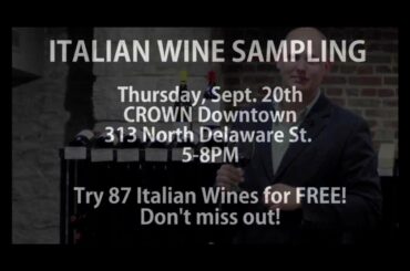 CrownVideoBlog: Italian Wine Tasting Promo (Short)