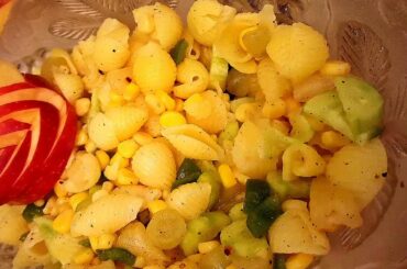 How to make Italian Corn & Macaroni Salad | healthy eating | Diet Recipe|how to make French Dressing