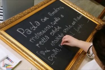 Making: Menu Chalk Board for Italian Restaurant.
