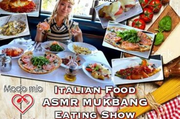 Italian Food ASMR MUKBANG Eating Show | ModoMio Sherman Oaks | RainaisCrazy