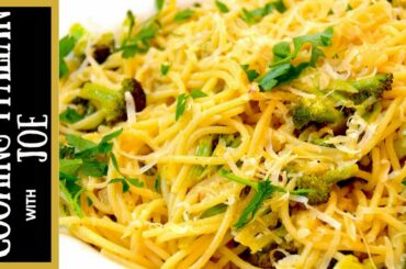 Pasta with Broccoli and Garlic Cooking Italian with Joe