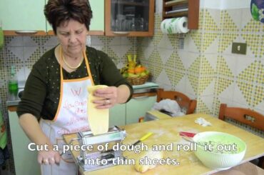 Homemade Ravioli Italian style - cooking with mamma Anna Maria