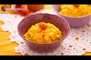 Saffron risotto ( risotto allo zafferano ) - Italian recipe