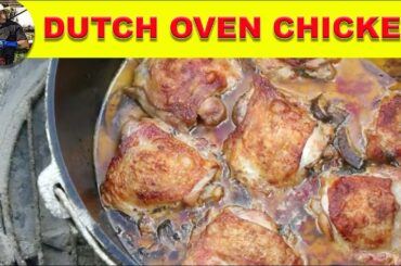 Dutch Oven Cooking - Italian Style Roasted/Braised Chicken Thighs