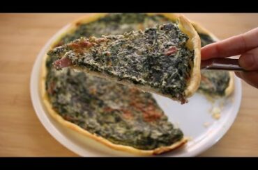 Easy Puff Pastry Spinach Quiche ||Quick and easy Italian recipes