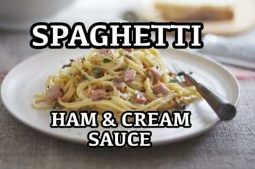 Cream Ham Pasta Sauce Recipe - Creamy Spaghetti Italian