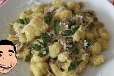 Gnocchi with Pesto and Sausage | Potato Gnocchi | Italian Food Recipe