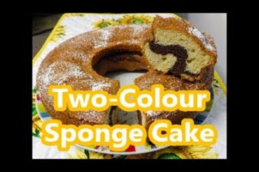 Two-Colour Sponge Cake - Italian recipes