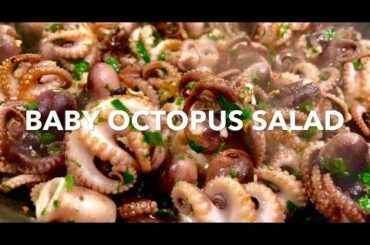 BABY OCTOPUS SALAD **Italian cooking**