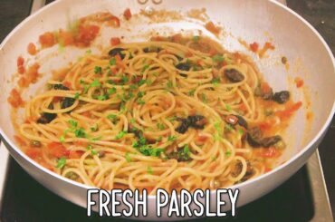 Spaghetti alla Puttanesca 100per100 Italian Recipes