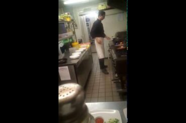 Italian restaurant kitchen backstage London