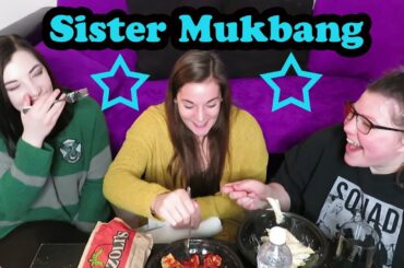 Italian Food Mukbang with my Sisters! Trying Fazoli's pasta and breadsticks for the first time