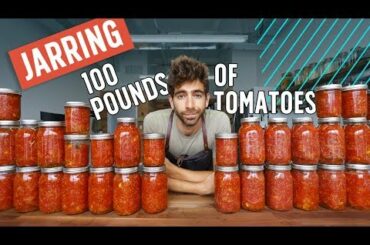 Canning 100 Pounds of Tomatoes with an Italian Pro Cook