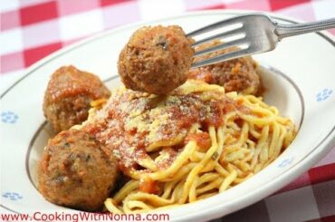 How to Make Homemade Spaghetti  and Meatballs - Rossella's Cooking with Nonna