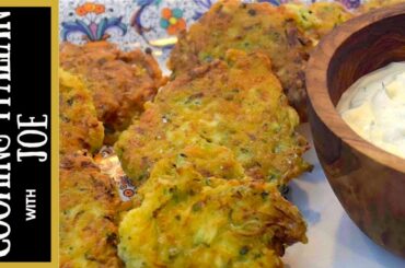 How to Make Fried Zucchini Fritters Cooking Italian with Joe