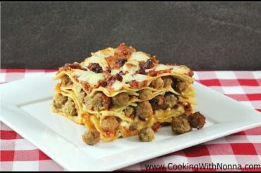 Lasagne with Tiny Meatballs - Rossella's Cooking with Nonna
