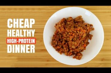 Cheap, Healthy, High-Protein Sausage&Lentils Italian Dinner Recipe (Super Filling!)