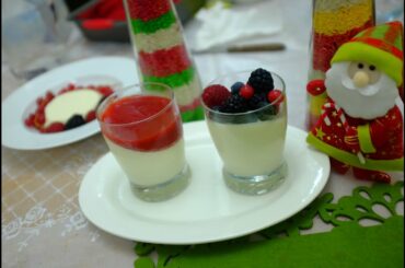 Simple Milk Pudding || |Vanilla Pana Cotta with Strawberry Sauce|An Italian delicacy |Eps: no-10