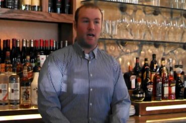 An Italian restaurant singing server at the Romano's Macaroni grill at the Opry mills mall.