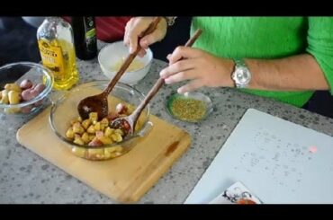 Cubed Potatoes in Olive Oil & Garlic : Italian Cuisine